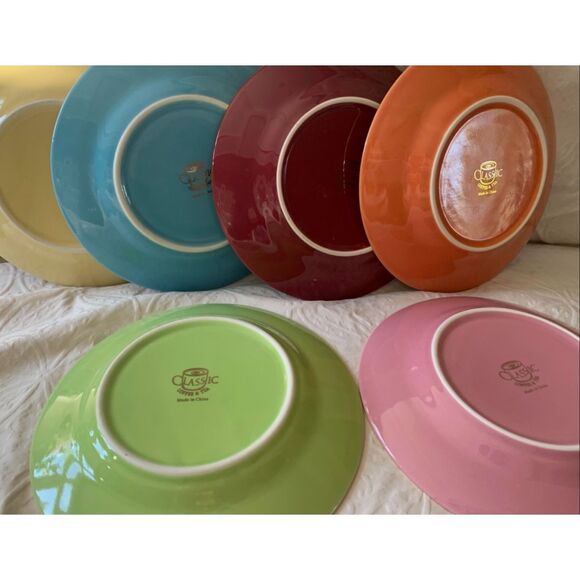 Crate & Barrel white Appetizer Bar Dessert 3 plates lot - fun shapes - Picture 3 of 4